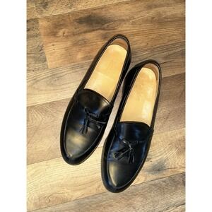 Nettleton Shell Cordovan Tassel Loafer Mens Shoes 9D Black